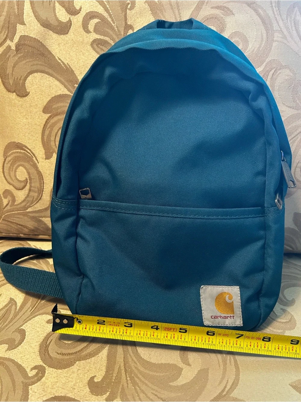 Carhartt Mini Backpack Teal Blue Water-Repellent  Zipper Pouch Adjustable Straps